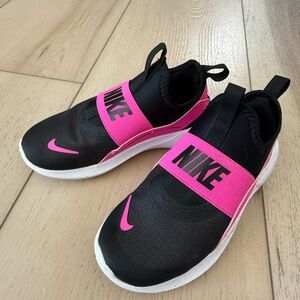 Nike Kids Black and Pink Sneakers
